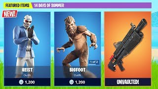 New Bigfoot and Heist Skin! (Fortnite Battle Royale)
