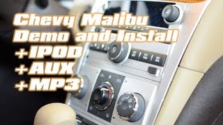 Chevy Malibu IPOD Iphone Installation with Isimple Pxamg, Radio Removal by Autotoys