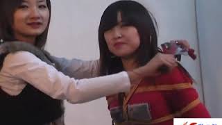 Bondage rope 两个美女教日式捆绑 五花大绑教程