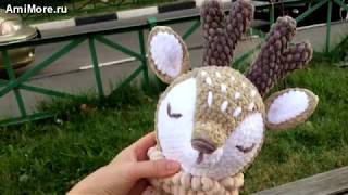 Амигуруми: схема Пижамница Оленёнок. Игрушки вязаные крючком - Free crochet patterns.