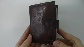 Портмоне для автодокументов с отделением для паспорта кожа Cosset 118863 Braun