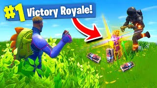 The *EXPLOSIVE* INFINITY GAUNTLET TRAP In Fortnite Battle Royale!