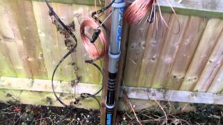Installing a G5RV Inverted V Antenna for HF use on a Fishing Pole