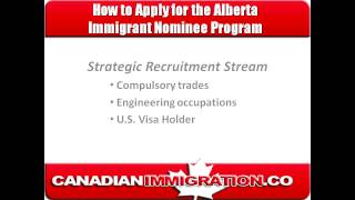 How to Apply for the Alberta Immigrant Nominee Program - a Provincial Nominee Program