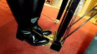Yamaha Grand Piano pedal pumping in Unknown brand knee-height dress riding boots from China