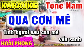 Qua Cơn Mê Karaoke Tone Nam Nhạc Sống | Hoài Phong Organ