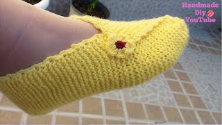 VIDEO ORIGINAL♡Tejido de punto cuadrado con dos agujas+Decoracion a crochet♡Handmade Diy