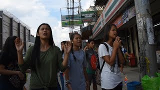 Worship and evangelism on the streets of Davao City, Philippines