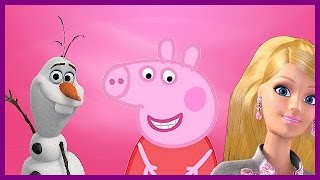 Play Doh Surprise Eggs Barbie Peppa Pig Frozen