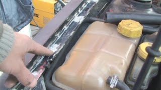 Шпатлюем заднее крыло, ставим переднее  Ford Escort #2
