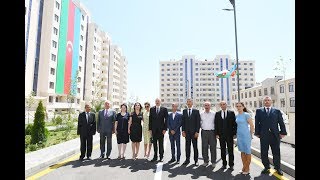 Открытие жилого комплекса для вынужденных переселенцев в Пираллахи