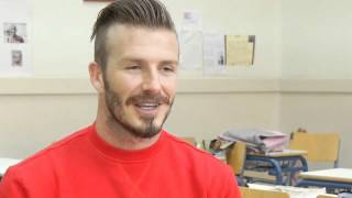 David Beckham's school surprise in Athens