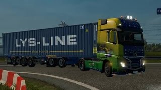 Прицепы контейнеровозы для Euro Truck Simulator 2 / обзор прицепов