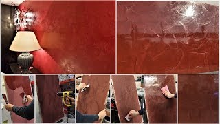 Венецианская штукатурка, техника нанесения, видео мастер класс от профессионала!