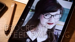 Madison S. portrait Procreate speed painting on iPad Air 2