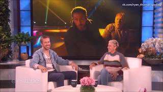 RUS SUB / The Ellen Show / Как Райан Гослинг получил кулаком в лицо  (русские субтитры) / 3(4)