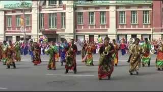 Оркестр правительства республики Тыва на фестивале в Новосибирске 2013