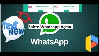 Sahte Numara ile Whatsapp Nasıl Açılır (FAKE WHATSAPP) 2 Whatsapp Kullanma