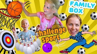 НАСТОЛЬНЫЙ СПОРТ ЧЕЛЛЕНДЖ Веселая семейная игра от FAMILY BOX Кто выиграет в этой БИТВЕ За Кадром