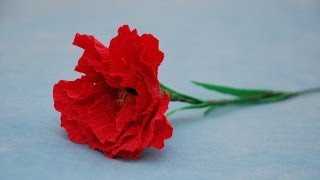 Гвоздика из бумаги для букета из конфет. Мастер-класс. Букет из конфет.