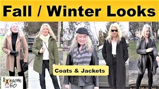 My Top 5 Winter & Fall Fashion, Coats, Jackets Lookbook, Mature over 50 Women