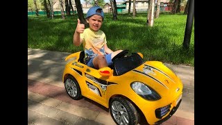 Детский электромобиль. Крутая машинка. Автомобили для детей
