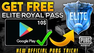 One Of the Best Trick To Get Free PUBG Elite Royale Pass - Season 9