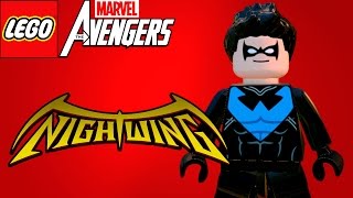 LEGO Marvel Avengers (Vingadores) Nightwing / Asa Noturna (MOD)