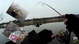 Мартовский Окунь /Ловля Окуня Весной на Ультралайт(Рыбалка видео)