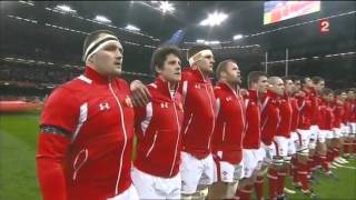 Hymnes Galles - Angleterre Tournoi des 6 Nations 2013 (Anthems Wales-England 2013)