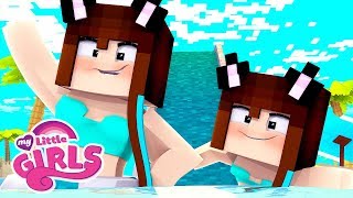 EU E A MINI DINHA NA PISCINA! - Minecraft: My Little Girls ? #11