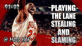 Michael Jordan Highlights vs Suns (1992.01.21) - 30pts, STEALing n SLAMing!