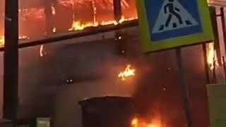 В Кизляре сгорел ТЦ Планета Люкс
