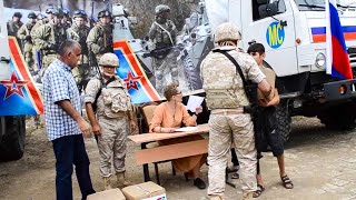 Гуманитарная акция российских миротворцев в селе Мачкалашен Мартунинского района