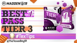 Top 5 Players!!! | Who You Should Use Your Tier 3 86-87 Ovr Power Up Pass On | Madden 19