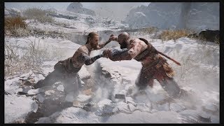 God Of War 4 Boss Fight Kratos VS Baldur First Fight  2018