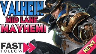 Strike Of Kings Valhein AD Carry Mid Lane Gameplay! New Strike Of Kings Guide!