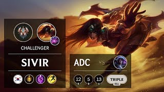 Sivir ADC vs Kai'Sa - KR Challenger Patch 9.8