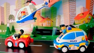 Мультики про игрушечные Полицейские Пожарные машины и Скорую помощь для детей.