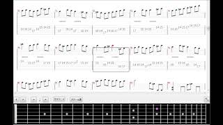 CANON ROCK TAB score for practice カノンロックTAB譜練習用
