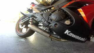 Ninja 650 Danmoto Full Exhaust Sound Test & Commentary