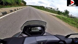 Suzuki Burgman Street 125 Top Speed, Braking Test, High Speed Stability