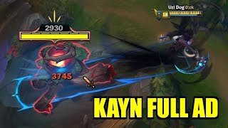 Full AD KAYN!! Insane Damage! INSTAKILLS! [ League of Legends ]