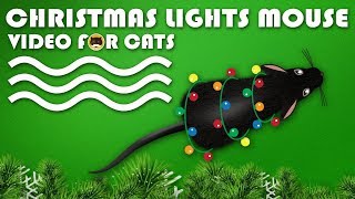 CAT GAMES - Christmas Lights Mouse! Mice Video for Cats to Watch.