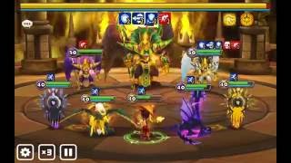 Summoners War: Gods of Egypt vs Mantura - Imesety (wind horus) HOH B3 Team (5-6 min auto) /w runes