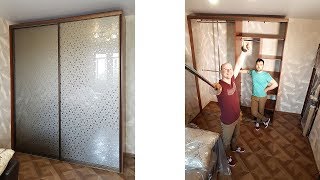 213-А. Сборка встроенного шкафа-купе. Две двери.