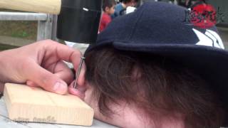 Nail pierced ears - HARAKIRIBANZAI -