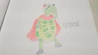 4K Timelapse of Drawing and Coloring Tuck the Turtle From The Wonderpets! Tickets To Toy Time