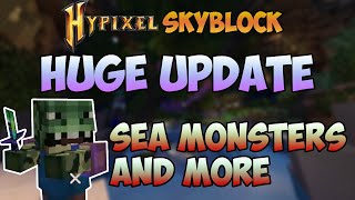 First huge SKYBLOCK UPDATE!! Sea Monsters, Mystery Man and more