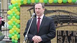 В поселке Купянск Узловой сдали реконструированный парк Железнодорожник